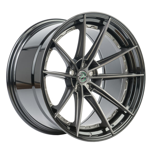 ZP.MODULAR 1 | SUPER DEEP CONCAVE - Matte Gunmetal Centers / Gloss Black Lip
