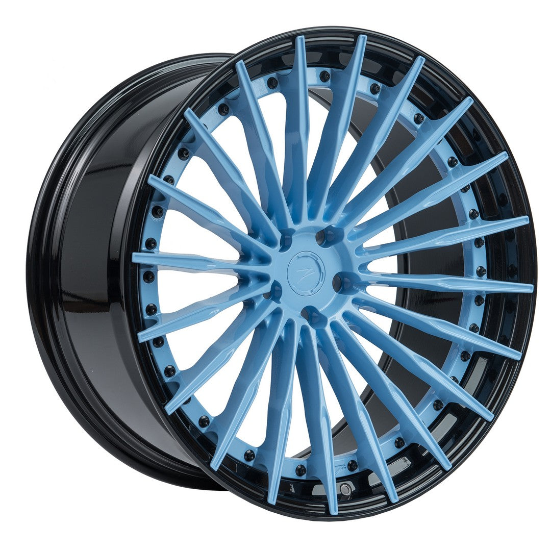 ZP.MODULAR 2 | DEEP CONCAVE - Miami Blue Centers / Gloss Black Lip