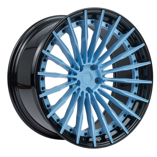 ZP.MODULAR 2 | DEEP CONCAVE - Miami Blue Centers / Gloss Black Lip
