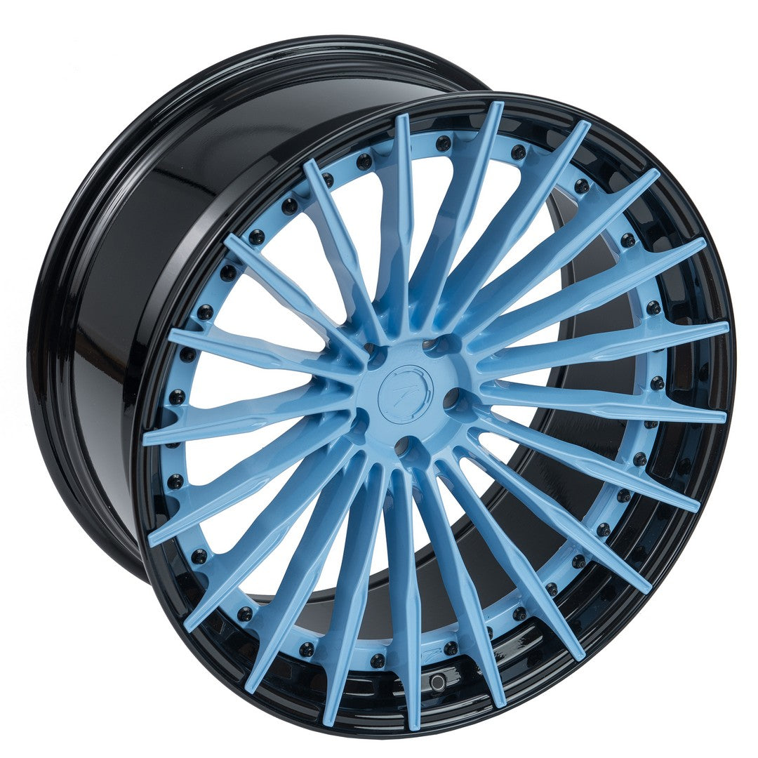 ZP.MODULAR 2 | DEEP CONCAVE - Miami Blue Centers / Gloss Black Lip