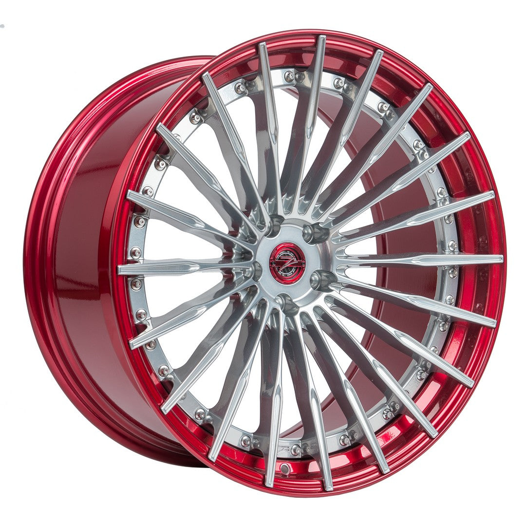 ZP.MODULAR 2 | DEEP CONCAVE - Pur Aluminum Centers / Candy Red Lip
